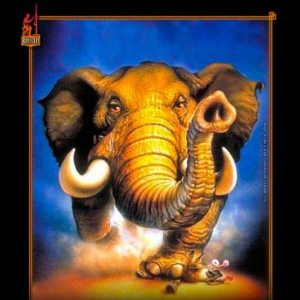 Frazetta Style Elephant